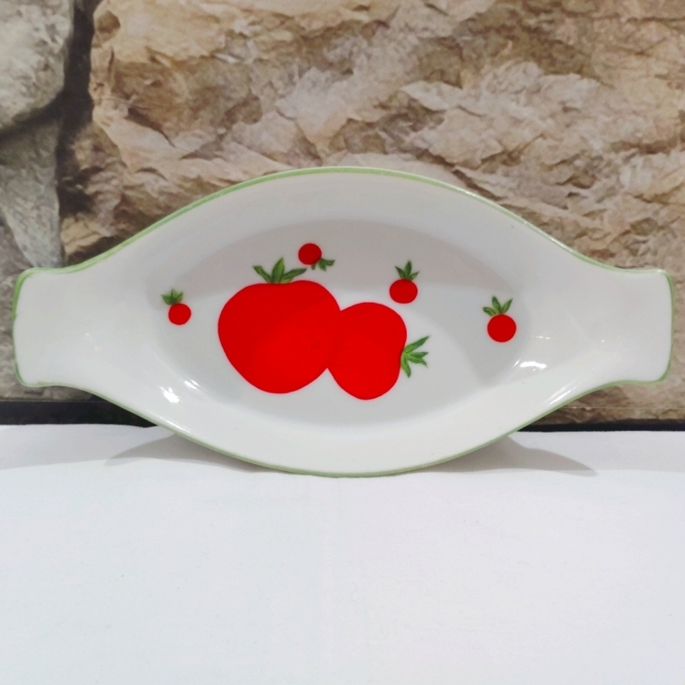 Vintage Franci Vegetable Polkadot Side Dishes Villa Vanilla Taste Setter - Picture 14 of 16